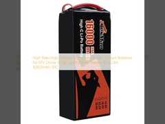 High Rate High Voltage Rechargeable UAV Lithium Batteries for FPV Drone 1510g Lipo Polymer Battery 6S 22.8V 16000mAh 30C
